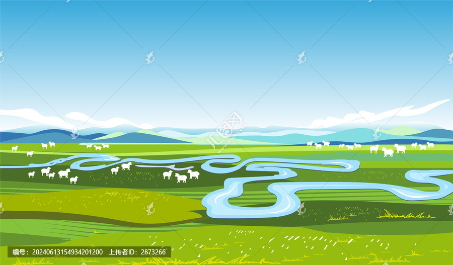 草原插畫