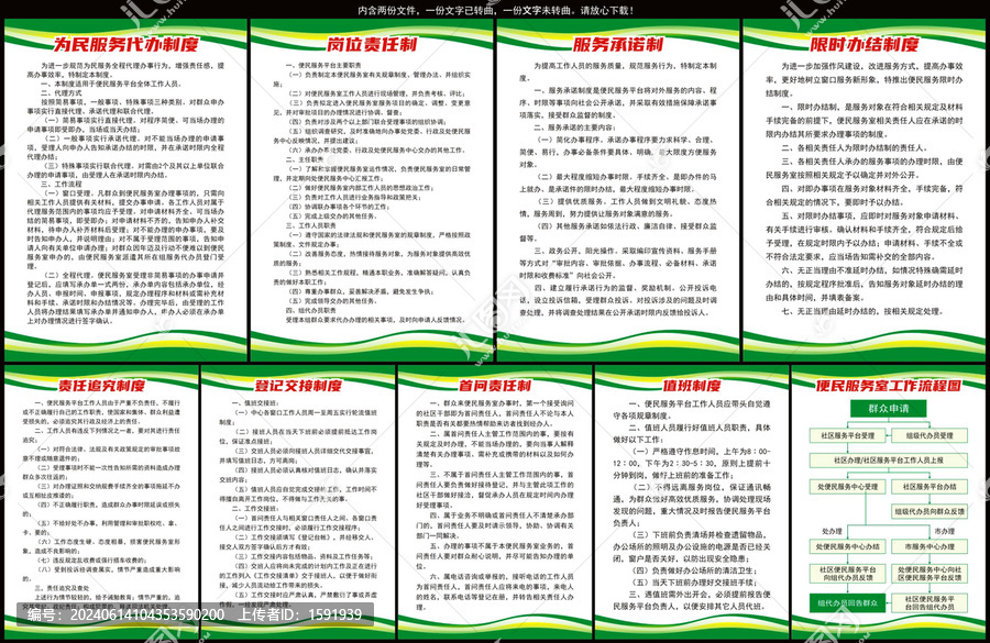 社區(qū)便民服務(wù)全套制度