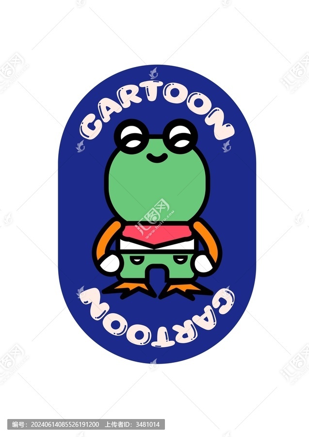 青蛙卡通logo