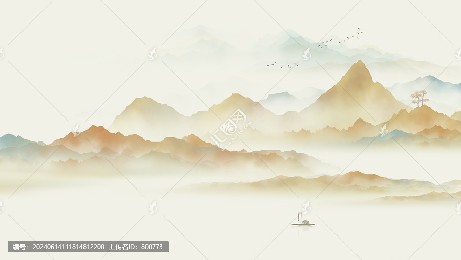 新中式水墨山水
