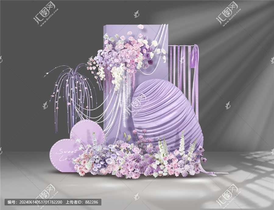 小預(yù)算紫色婚房布置設(shè)計效果圖