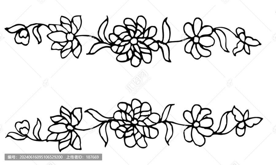 花紋花邊