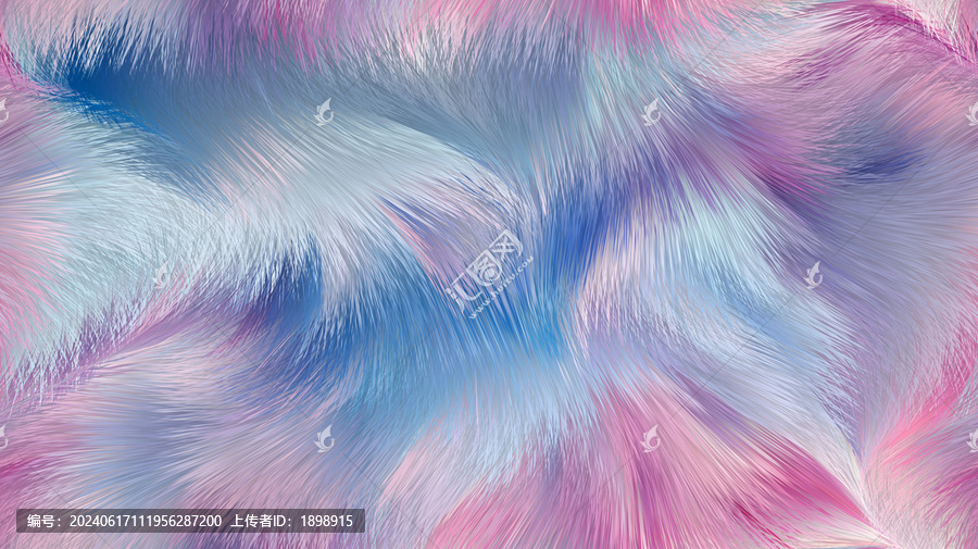 彩色唯美毛發(fā)線條背景