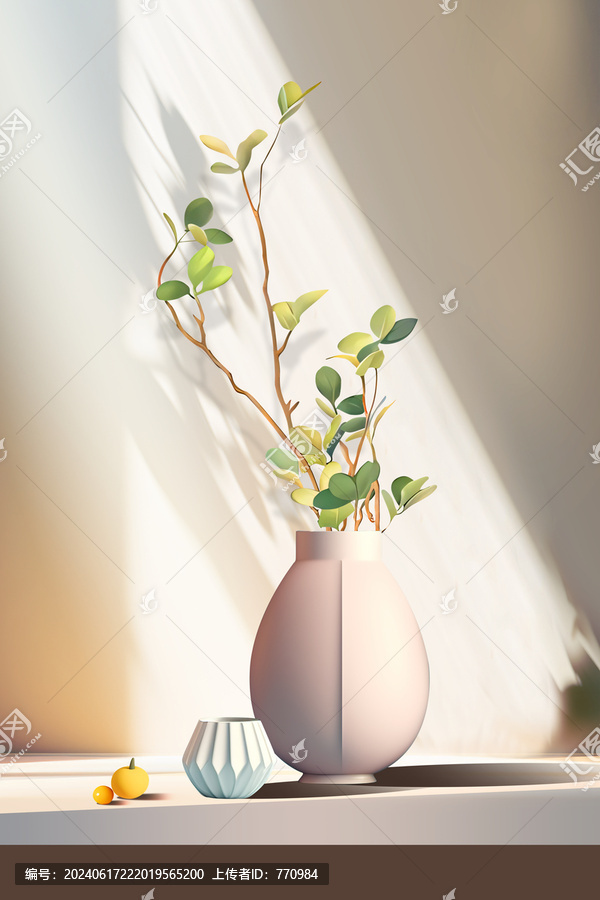 綠植花卉光影玄關