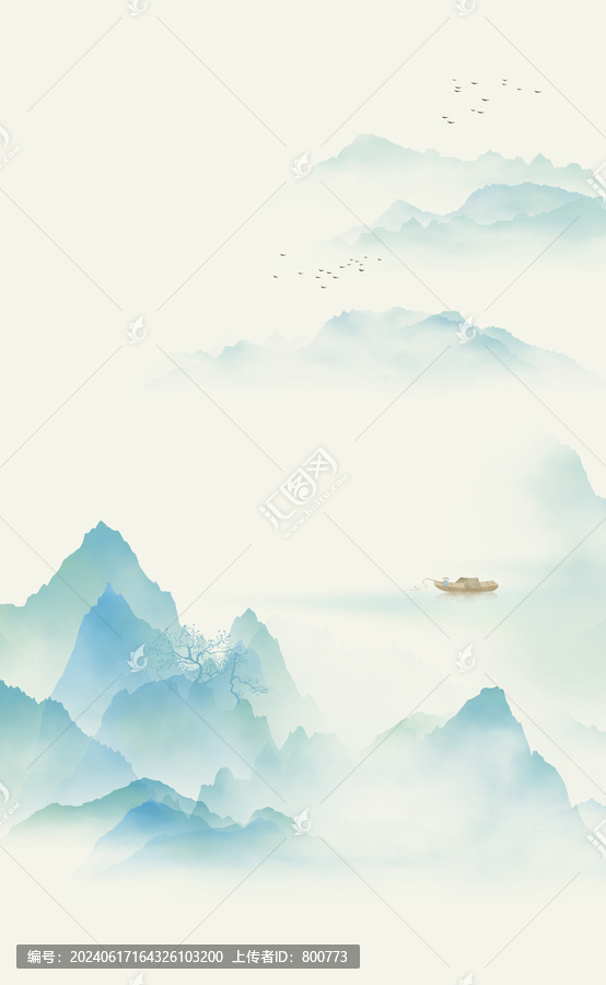 新中式寫意山水
