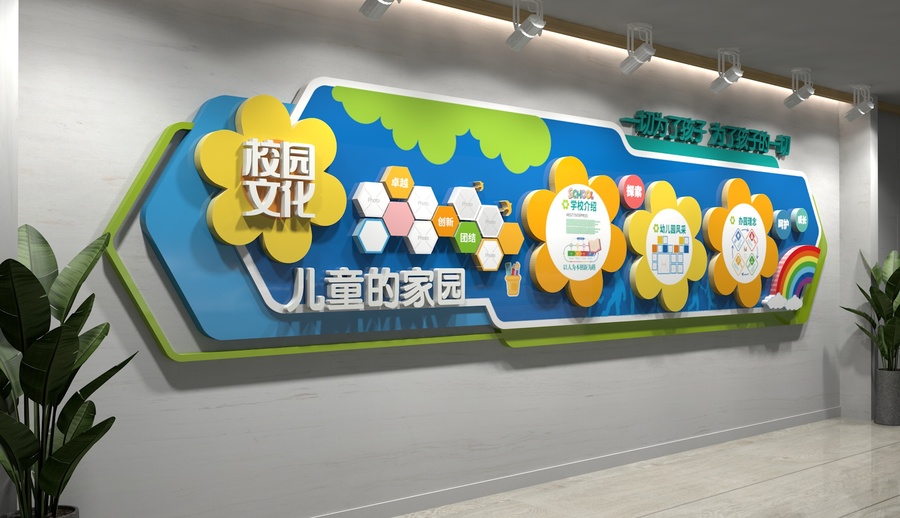 幼兒園文化墻