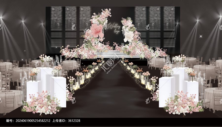 粉綠色水晶婚禮