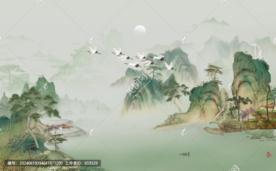 青綠山水圖