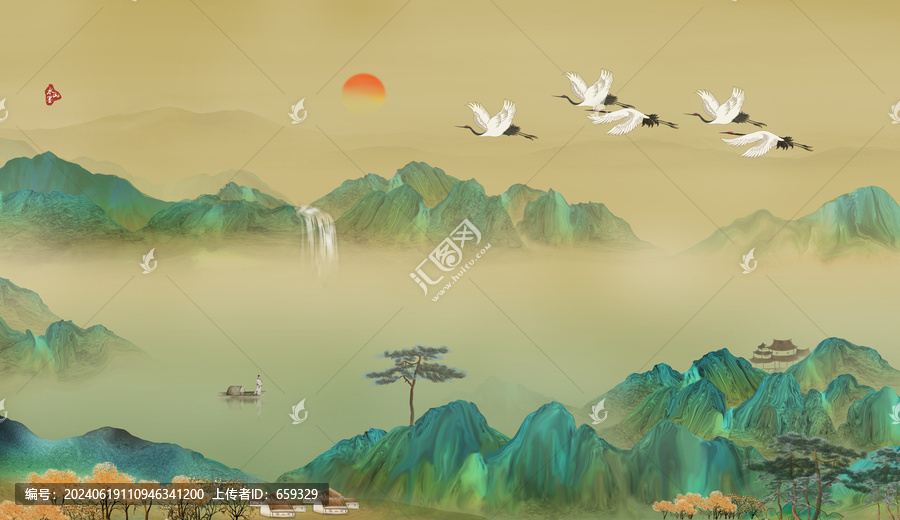 青綠山水圖