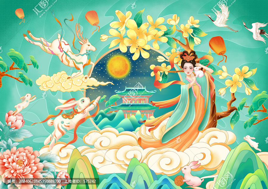 中秋插畫