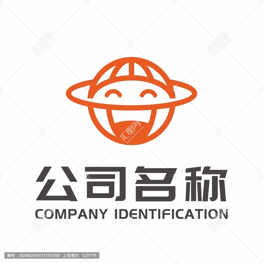 微笑地球標(biāo)志設(shè)計(jì)