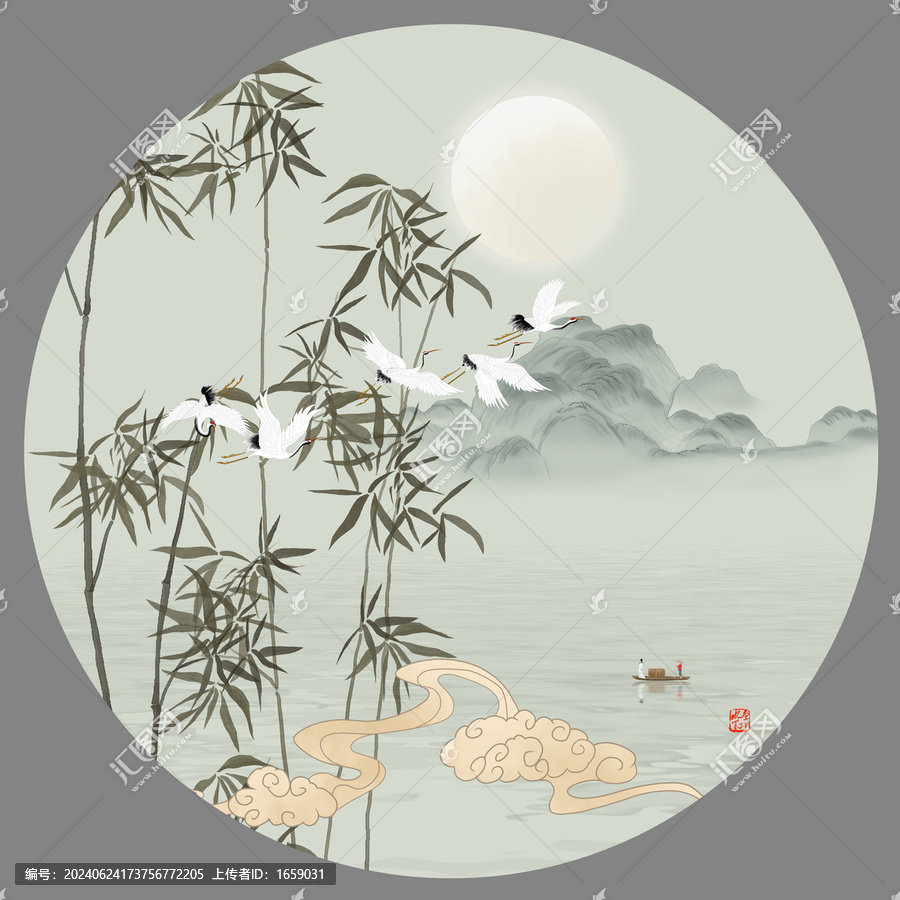 國畫竹子