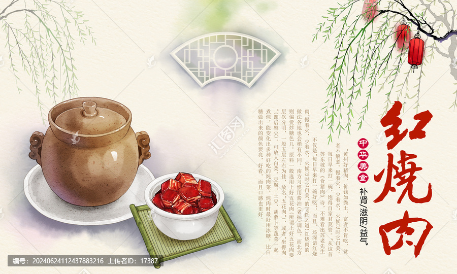 紅燒肉插畫