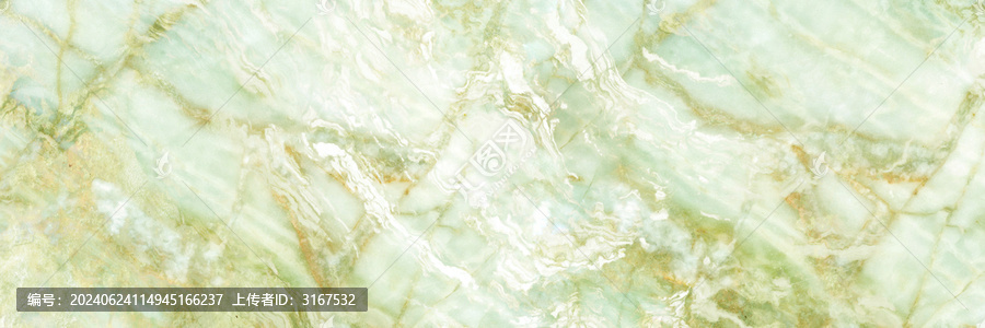奢石綠色云霧透光玉石大理石