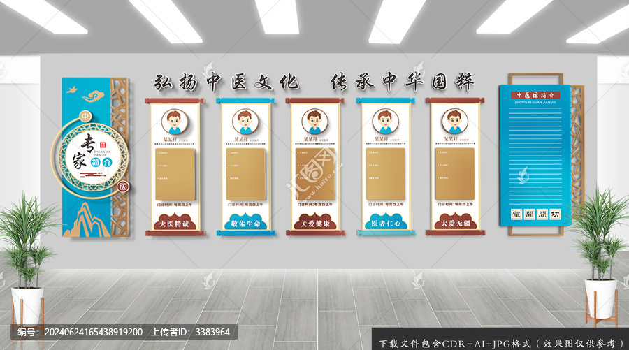 中醫(yī)專家簡介文化墻