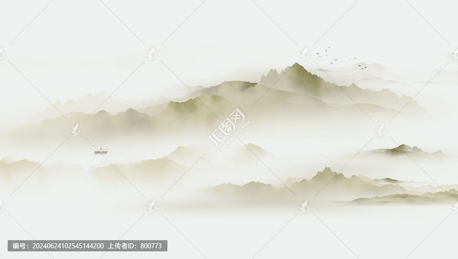 禪意水墨山水