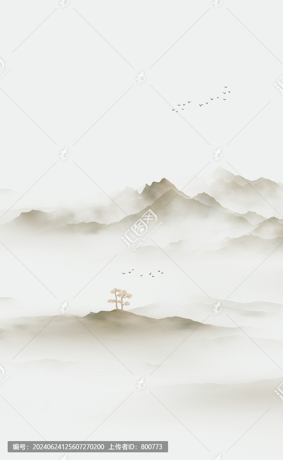 禪意水墨山水