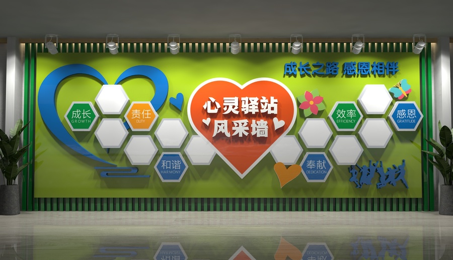 心靈驛站照片墻