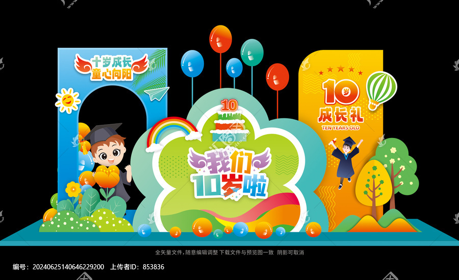 10歲成長禮打卡