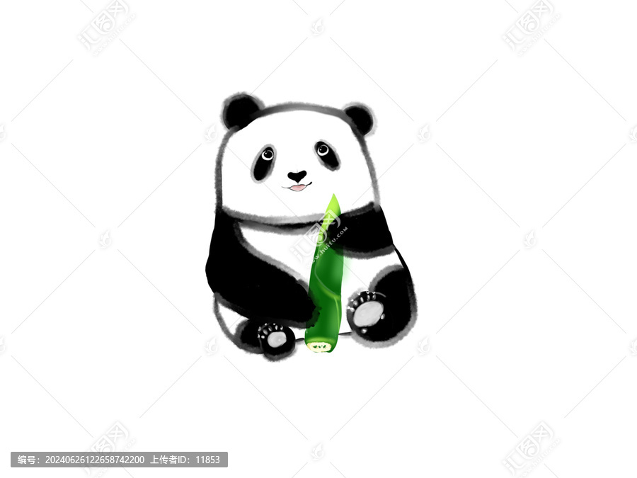 原創(chuàng)水墨熊貓