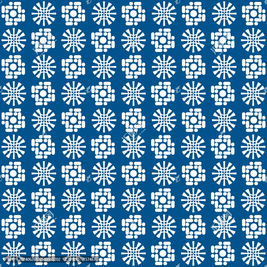 藍(lán)印花布