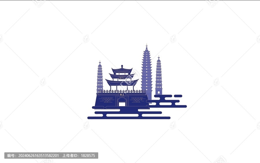 五華樓三塔