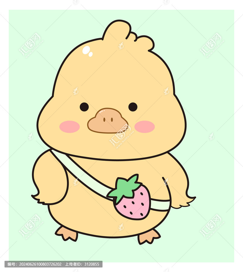 卡通可愛(ài)小黃鴨