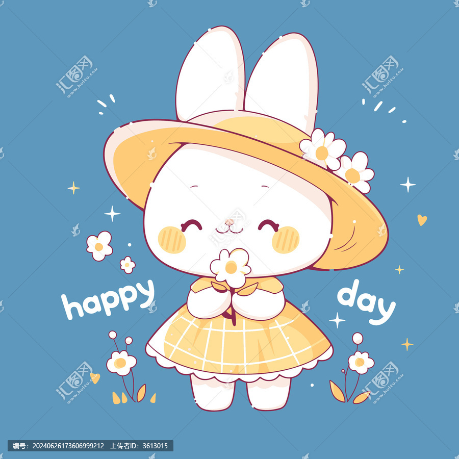 花朵小兔