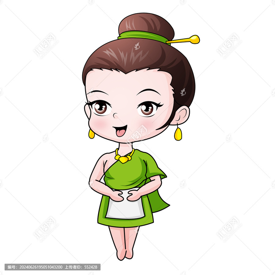 泰式小妹卡通
