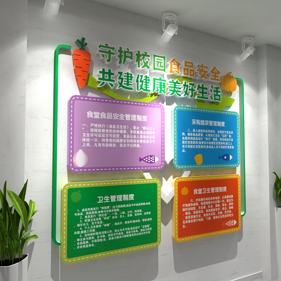 校園食品安全制度文化墻