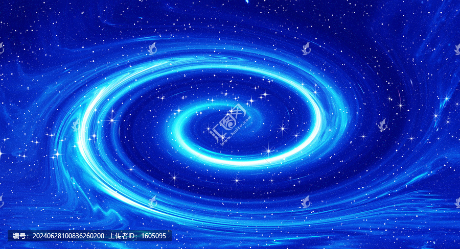 星空旋渦藍(lán)色背景