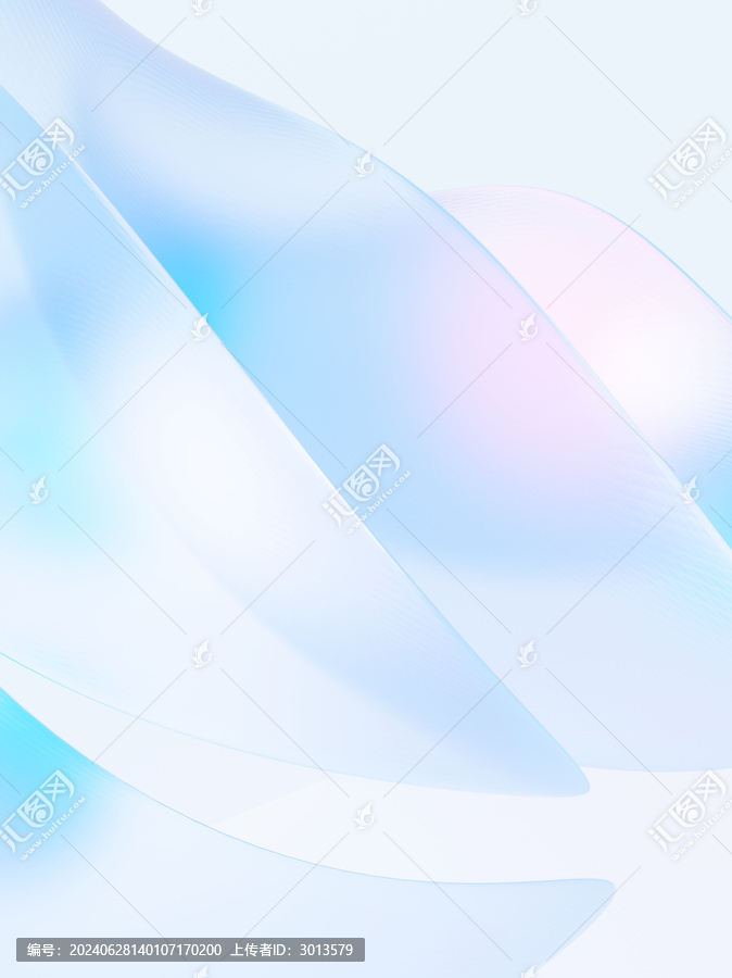 3D微軟風(fēng)波浪軟玻璃炫彩背景