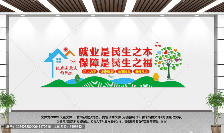 就業(yè)保障文化墻