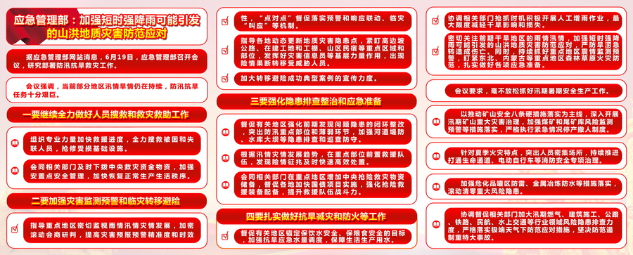 防汛抗旱救災(zāi)工作