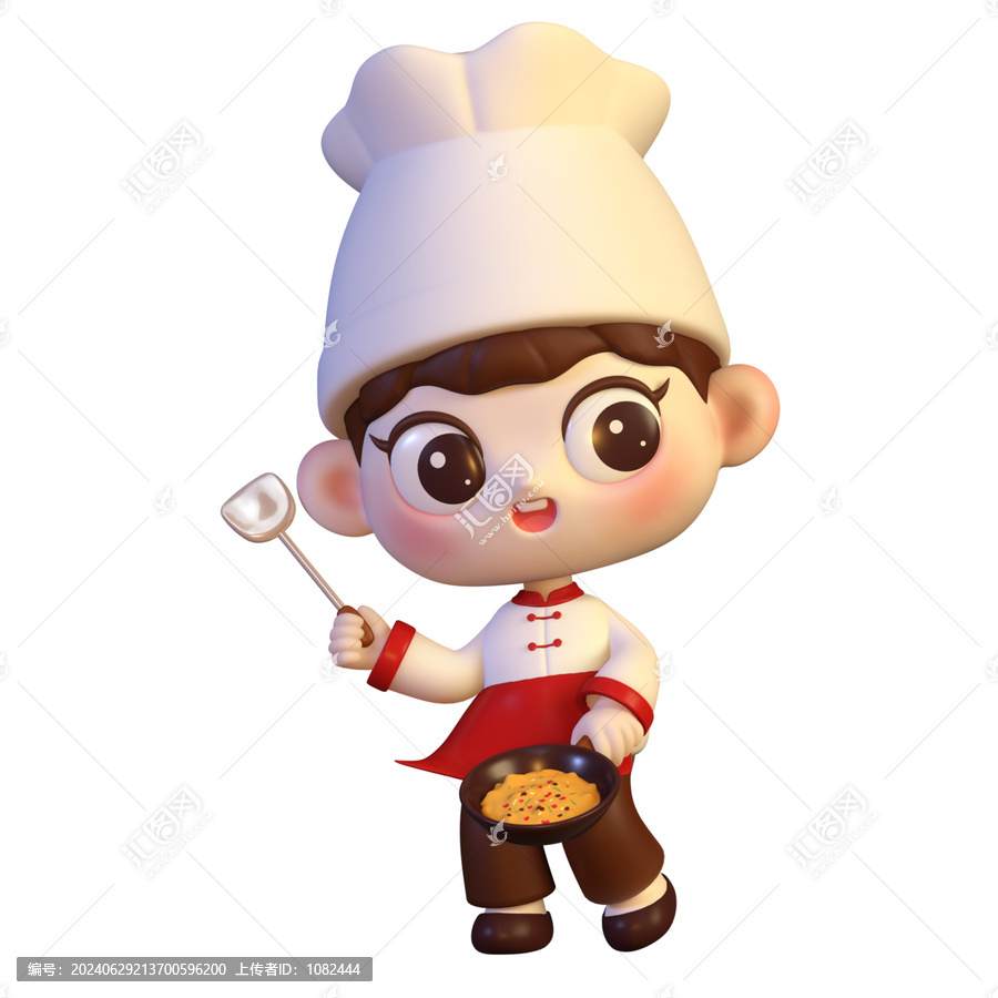 卡通廚師