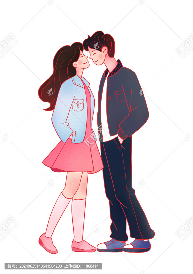 創(chuàng)意七夕情人節(jié)手繪插畫