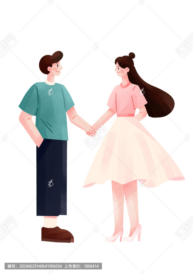 創(chuàng)意七夕情人節(jié)手繪插畫(huà)