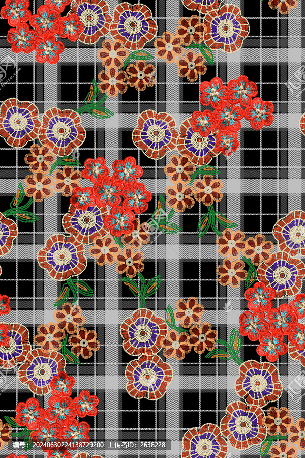 格子小碎花