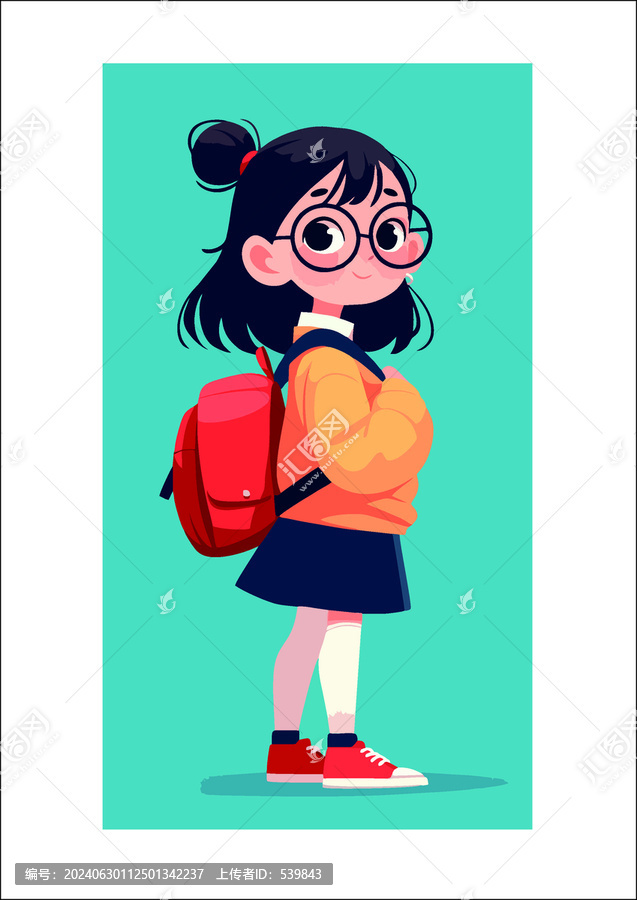 學生卡通形象