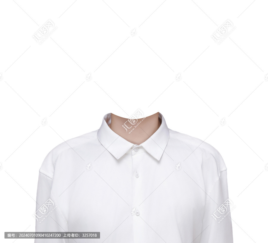 男士白襯衫