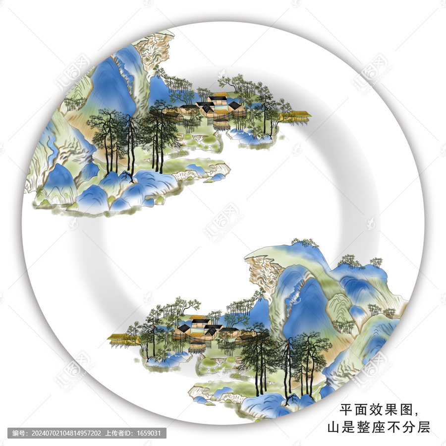 餐盤花面設(shè)計