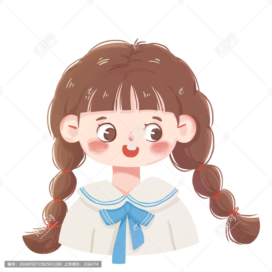 女孩插畫