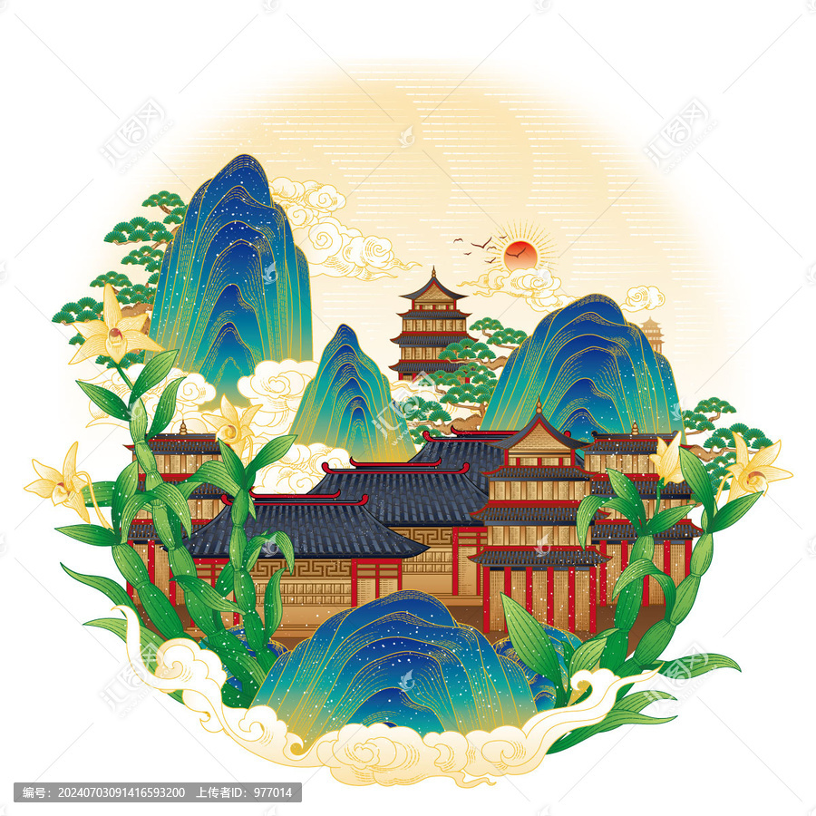 鐵皮石斛插畫