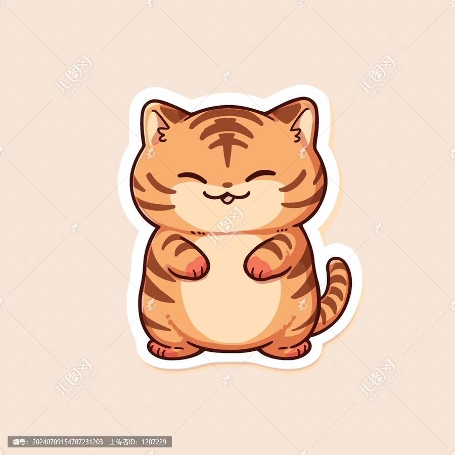 小貓咪手繪插畫