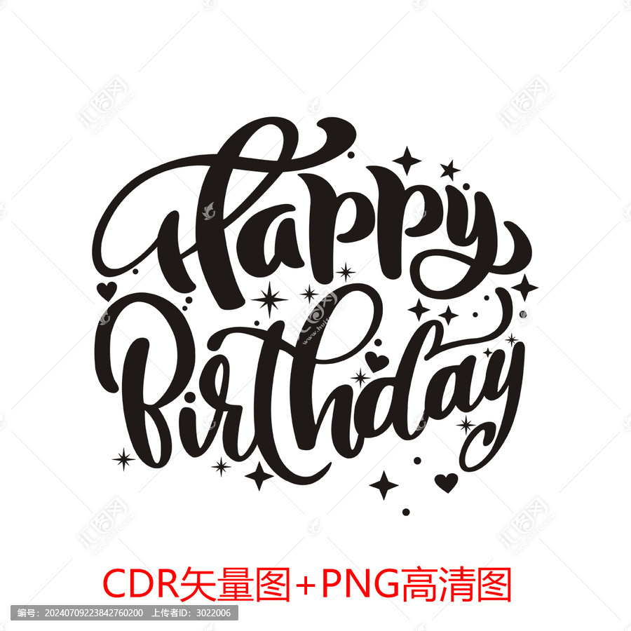 生日快樂(lè)雕刻圖