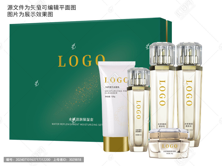 護(hù)膚品套裝套盒包裝設(shè)計(jì)