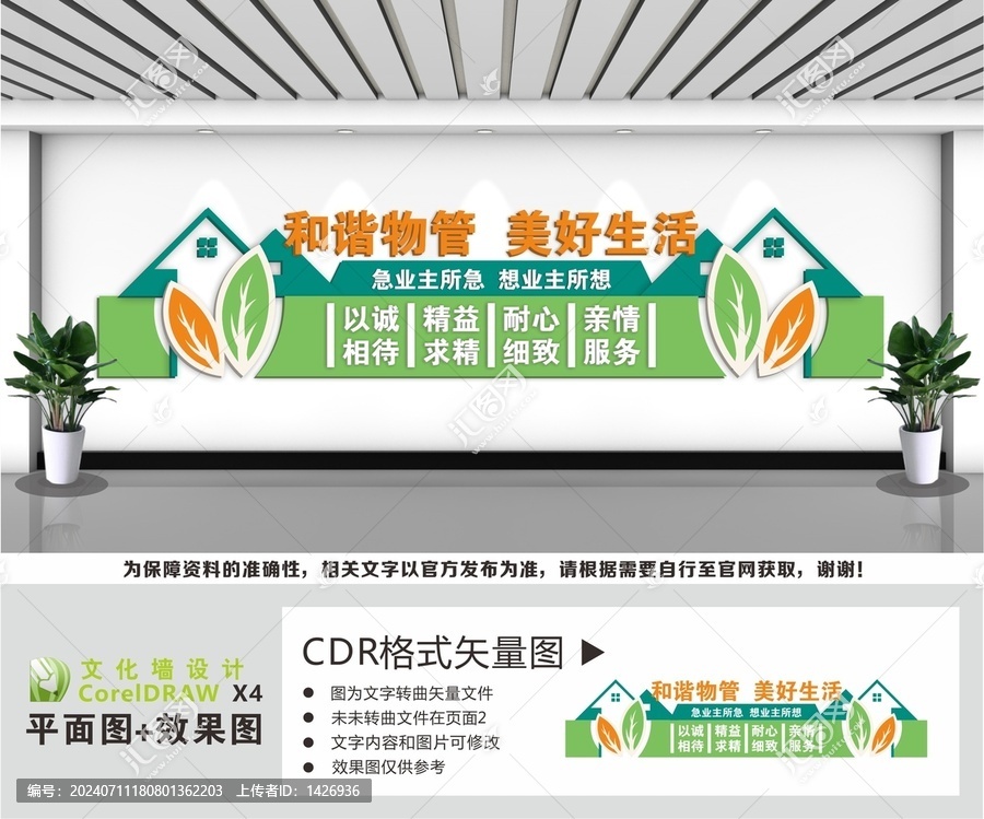 和諧物管美好生活文化墻