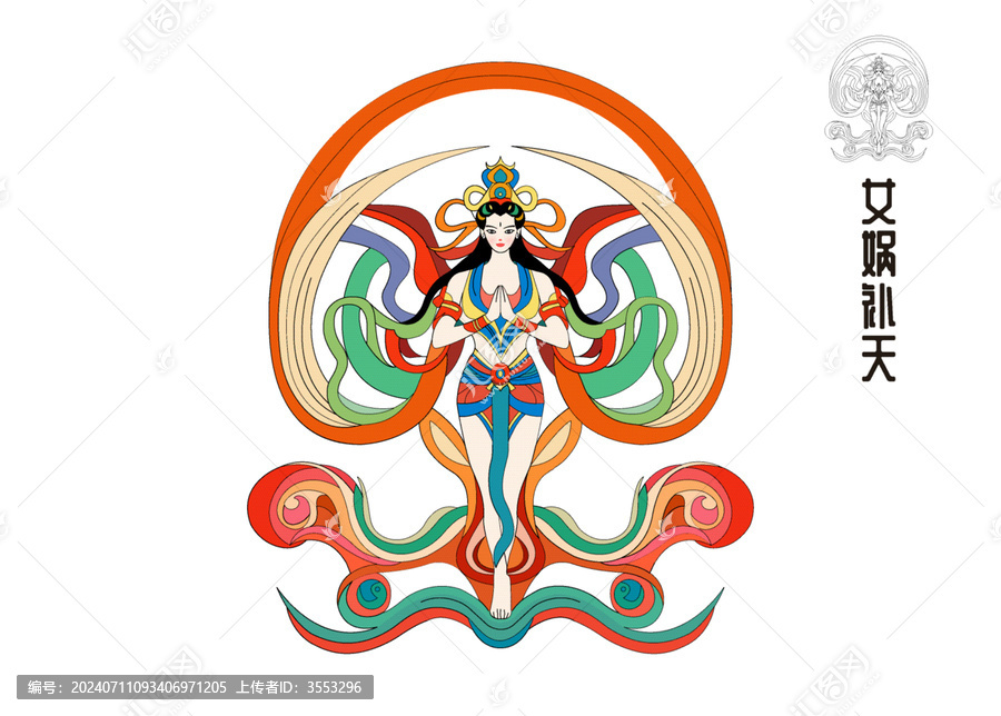 山海經(jīng)神話人物女媧補天