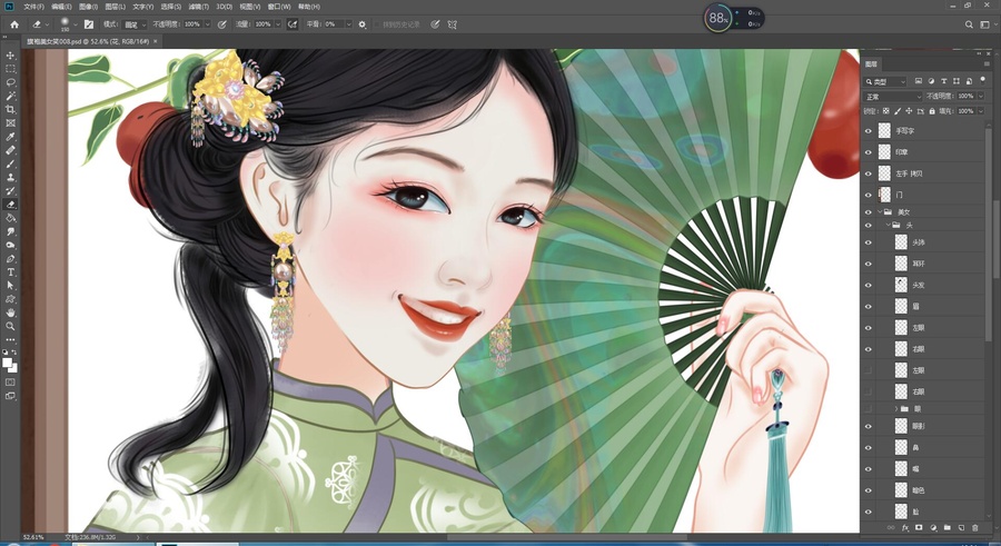 旗袍美女