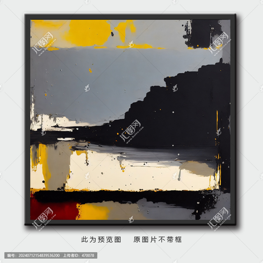 色彩涂鴉抽象油畫